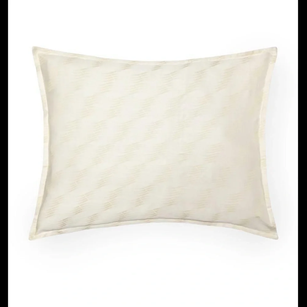 NIB SFERRA Vissio [ 1 Standard ] Pillow Sham in Champagne [ 21‎ x 26 ]
